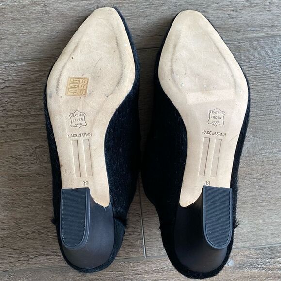 Matisse London Black Ponyhair High Heeled Mule Slides - Picture 7 of 7